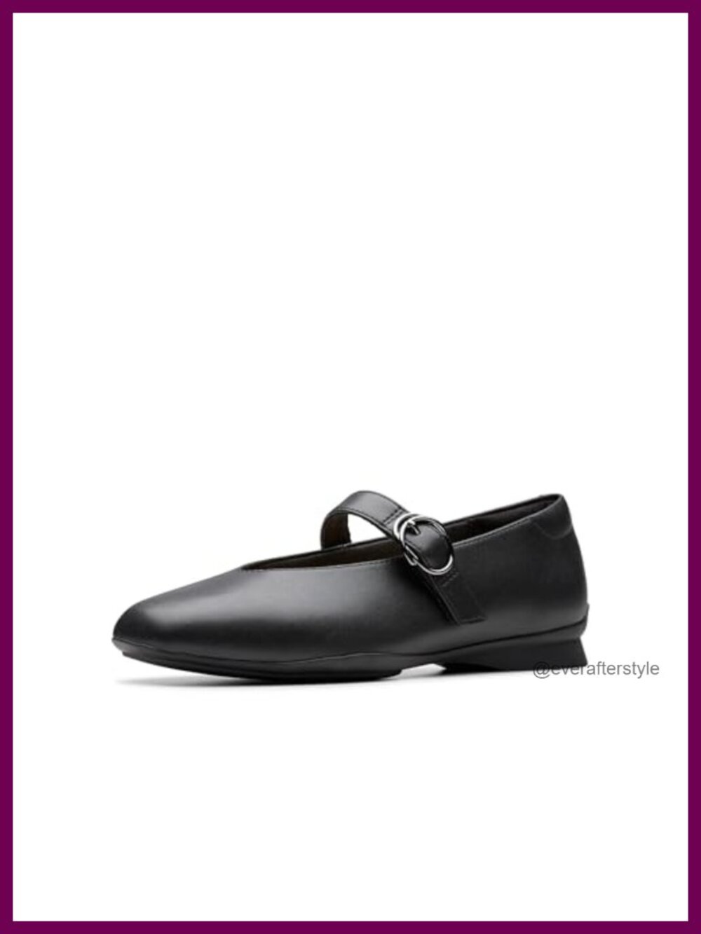 Clarks Jazmynn Iris Womens Leather Buckle Flats Comfort Shoes
